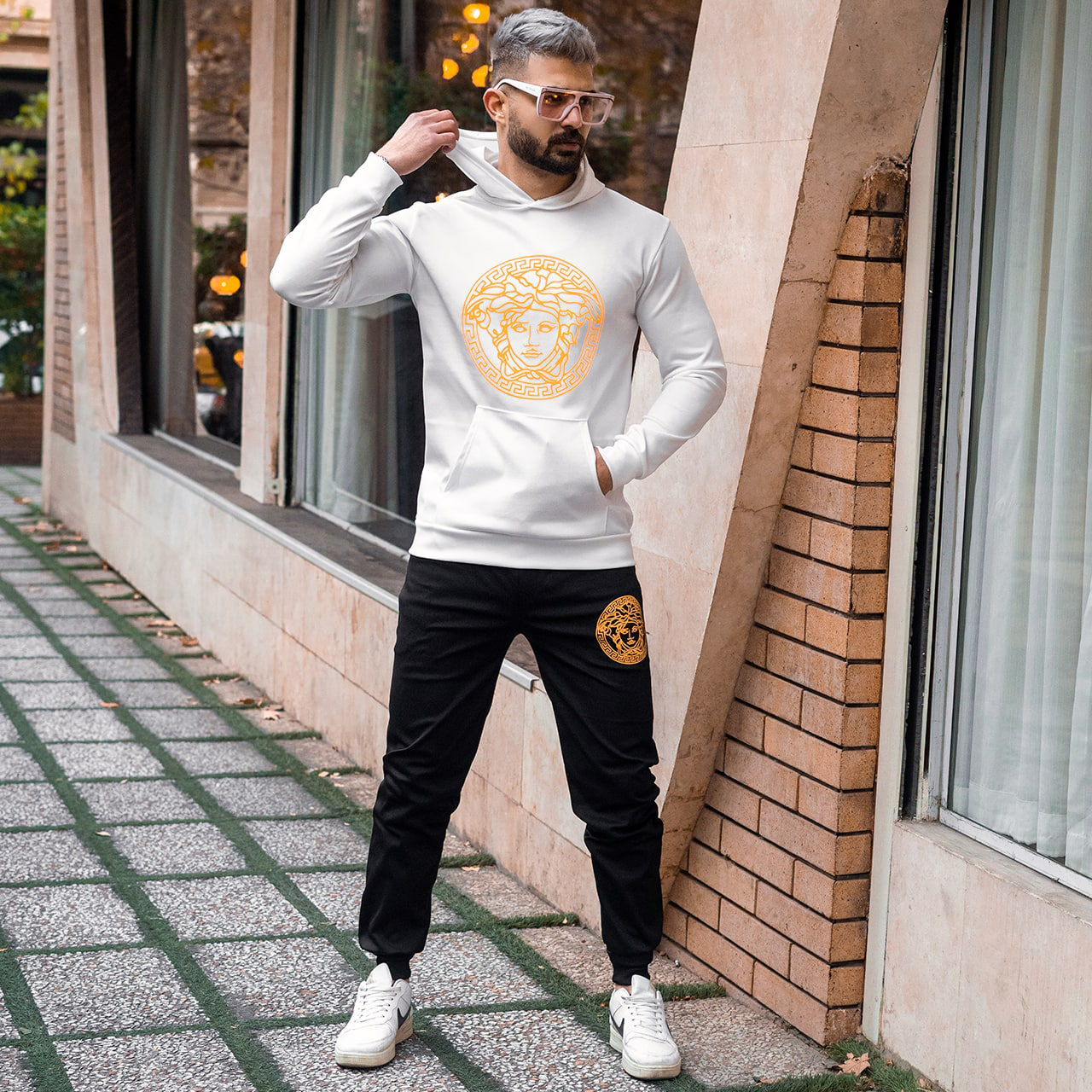 ست سوییشرت شلوار ورساچه مردانه مدلAvino