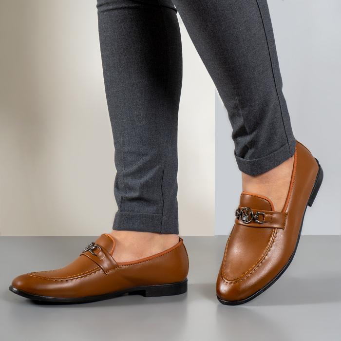 کفش کالج مردانه عسلی مدل ARHAN