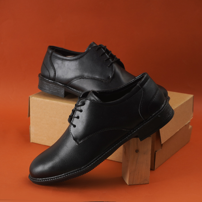 کفش رسمی مردانه مشکی مدل elvin