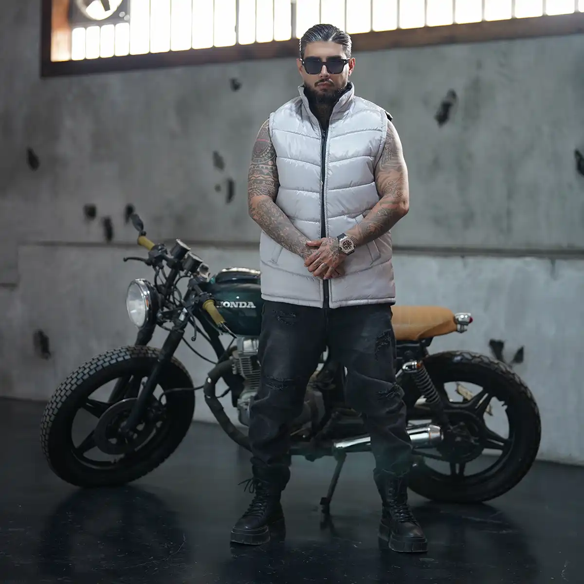 پافر مردانه طوسی مدلFarshad